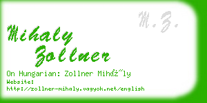 mihaly zollner business card